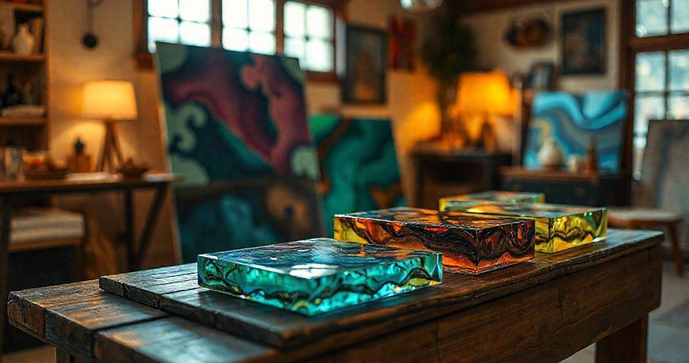 Como usar resina ep&oacute;xi transparente para artesanato e decora&ccedil;&atilde;o