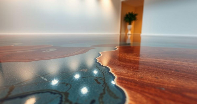 Resina ep&oacute;xi autonivelante transforma ambientes com praticidade e beleza